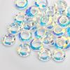 Nuevos Accesorios para Uñas Anillo de Ángel de 14-20 mm Retro Uña Diamante Cristal Vidrio Estilo Japonés Transparente Siete Colores