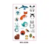 Adesivos de Tatuagem de Animais de Desenho Animado Novos Transfronteiriços Infantis Ecológicos Personalidade Criativa Presente Brinquedo Adesivos Tatuagem