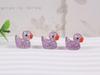 Pato Brilhante Popular da Amazon, Mini Pato Luminoso, Ornamento Colorido, Ornamento de Resina Brilhante DIY, Mini Pato