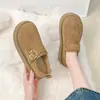 Estilo Coreano Otoño/Invierno 2026 Nuevos Zapatos Individuales Birkenstock de Suela Gruesa Color Marrón Retro Cómodos Versátiles Aumentan la Altura También Pueden Ser Usados por Personas Bajas