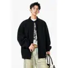 Jaqueta Casual de Trabalho Masculina Marca Trendy Gola Alta Jaqueta Detroit Primavera e Outono Tamanho Plus Size Retro Tamanho Americanoeanficl