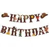 Decorações de Festa de Aniversário Infantil Tema Cowboy do Velho Oeste Amazon Transfronteiriça Bandeirola de Peixe Chapéu de Cowboy Botas
