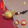 Colgante de Tetera de los Doce Signos del Zodíaco, Llavero de Mahjong, Colgante para Bolso Pequeño, Venta al por Mayor de Fábrica de Regalos