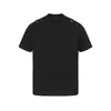Camiseta Sencilla de Color Sólido de Manga Corta para Hombre, Estilo Verano, Camiseta Holgada Casual de Cuello Redondo y Media Manga, Top de Moda Americana Trendy