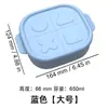 Fiambrera de Silicona Fiambrera para Calentar en Microondas para Trabajadores de Oficina Caja de Almacenamiento para Cocina Juego de Fiambreras Cuadradas