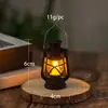 Mini Vela Eletrônica LED Retrô, Lâmpada Simulada a Querosene, Decoração de Ambiente, Pequena Luz Noturna, Luz Decorativa