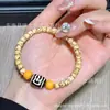 Novo Bracelete Feminino Xingyue Bodhi Corte Reto com Ágata Dzi Círculo Único