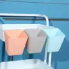 Cesta colgante para carrito, dormitorio, mesita de noche, cubo colgante pequeño, cubo de plástico para el hogar, caja de almacenamiento de plástico montada en la pared, estante para cesta de almacenamiento de bocadillos para dormitorio