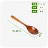 Cuchara de Madera Cuchara de Madera Maciza Cuchara Japonesa para Miel Cuchara Pequeña de Madera para el Hogar Cuchara de Madera para Revolver Café Vajilla de Madera Venta al por Mayor
