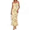 Estilo dulce de vacaciones transfronterizo 2026 verano nuevo cuello en V de alta gama casual para bodas versátil vestido holgado