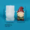 Molde de silicona de Papá Noel 3D, molde de silicona de sombrero y luna para hacer adornos de yeso