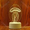 Luz Noturna Criativa 3D de Coelho da Lua Desenho Animado, Luminária de Mesa Acrílica Plug-in, Luz de Presente para Eventos Corporativos, Brilhante
