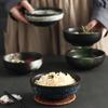 Tazón de Cerámica para Hogar Estilo Japonés para Mijo y Arroz, Tazón de Postre, Comercial para Restaurante, Creativo, Estilo Coreano Retro, Individual, Vajilla