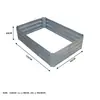 Cama de Plantación de Hierro Galvanizado, Macetero Metálico Rectangular para Patio Exterior, Caja de Plantación para Verduras y Flores, Cama de Flores para Jardinería