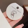 Serie de Aretes de Hueso de Oreja Rosca Moda de Nicho Sencillo Versátil Uso Diario Viaje al Trabajo Pequeño Sentido del Diseño Aretes