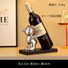 Adornos de Estante para Vino Tinto Oso de Cerámica Lujo Accesible Sala de Estar de Alta Gama Entrada del Hogar Comedor Aparador Lateral para TV Decoraciones de Vinoteca