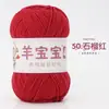 Oveja Bebé Hilo de Algodón Peinado de 4 Cabos Hilo de Algodón de Leche Ovillo para Tejer a Mano DIY Crochet Kit de Materiales para Bufanda Suéter de Bebé