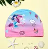 Toucas de Natação de Tecido Infantil, Unissex, Impermeáveis, Confortáveis, Proteção para Ouvidos, Estampadas com Desenhos Animados Fofos, Moda, Atacado