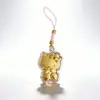 Pingente Mini Gato Kt com Revestimento de Superfície Dourada, Adequado para Eventos Corporativos, Presentes, Lembrancinhas, Benefícios para Funcionários, Atacado