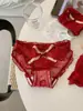 Aterrizaje de Mariposa~Panty de Encaje de Deseo Puro para Mujer 10A Antibacteriano Algodón Puro en la Entrepierna Sexy de Cintura Baja Suave Cómodo
