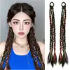 Tranças de Peruca, Tranças Espinha de Peixe, Tranças Boxeadoras Hot Girl, Rabos de Cavalo Femininos para Amarrar, Tranças Desarrumadas, Tranças Duplas Fofas