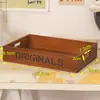 Caja de Almacenamiento de Escritorio de Madera Rectangular Portátil Zakka Joyería Adornos Almacenamiento Documentos de Oficina Papelería Bandeja
