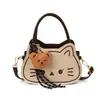 Bolso Dulce Estilo Girly para Mujer 2025 Nuevo de Moda Lindo Bolso de Gatito Otoño e Invierno Bolso Cruzado Versátil