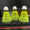 Bolas de Badminton Luminosas à Prova de Vento de Três Gerações, Super Duráveis e Inquebráveis, Bolas Fluorescentes para Exterior com Luzes, Conjunto de Badminton de Plástico