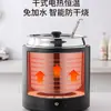 Restaurante Buffet de Hotel Calentador Electrónico de Sopa Tipo Seco, No Necesita Agregar Agua, Olla Eléctrica Comercial para Calentar Sopa y Gachas, Olla Aislante, Cubo Aislante