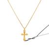 Factory Outlet Nova Moda Europeia e Americana Titanium Steel Cross Collection Ouro banhado a ouro não desbotado em Advanced Clavicle Chain Mulheres