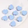 Cuentas de acrílico color crema con agujero grande, pentagrama, flor de ciruelo, cuentas en forma de corazón, materiales y accesorios para cadenas de teléfono y llaveros hechos a mano