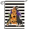 Bandera de Jardín de Halloween Transfronteriza 20.22 millones Estampado de Lino Cuadros Acuarela Decorativa para Patio Exterior de Halloween