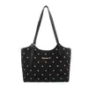 Bolsa tote retrô da moda deste ano para mulheres, nova coleção outono 2026, bolsa de ombro leve de bolinhas, bolsa de axila para o dia a dia