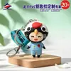 Fábrica de origem Longzhiyu personaliza chaveiros de borracha macia em PVC, com figuras de desenhos animados 3D criativas e designs de logotipo para itens promocionais.