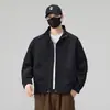 Chaqueta de trabajo holgada para hombre de primavera y otoño, elegante y versátil, resistente a las arrugas, adecuada para hombres jóvenes y de mediana edad, ropa para exteriores, estilo casual de papá