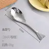 Cuchara para Koi de Acero Inoxidable 304 Cuchara Creativa con Cola de Pez Cuchara para Comer de Adulto para el Hogar Cuchara para Beber Venta al por Mayor