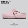 Zapatos Birkenstock Gruesos de Mezclilla Globales para Mujer, Nuevos de Verano 2026, Cerrados, Medias Pantuflas, Casuales para Aumentar Estatura, Slip-On