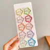 Presilhas coloridas laterais para franja de crianças, estilo coreano fofo, presilhas de cabelo de alta qualidade e requintadas, presilhas para bebê estilo dopamina que não danificam o cabelo