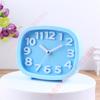 Reloj Despertador Redondo Silencioso Color Caramelo Dormitorio de Estudiante Mesita de Noche Reloj Despertador Pequeño Reloj de Escritorio Venta Directa de Fábrica