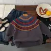 [Venta de Liquidación, Sin Devoluciones ni Cambios] Suéter Jersey Nuevo de Invierno para Niños Bangcheng Estilo Fair Isle My0132