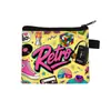 Cartera de monedas de dibujos animados de Pac-Man, monedero con cremallera, tarjetero con temática de videojuegos y bolsa para guardar auriculares - al por mayor