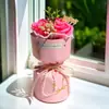 Regalos Pequeños Transfronterizos al por Mayor Flores de Jabón Rosa Simuladas Ramo para el Día del Maestro Souvenir para el Día de la Mujer