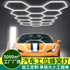 Luz Hexagonal de Colmeia LED à Prova d'Água Transfronteiriça para Lavagem de Carros Aplicação de Película Automotiva Oficina de Reparo Automotivo Luz para Estação de Trabalho com 5 Furos 14 Furos 110V