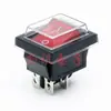Interruptor Kcd4 em Forma de Barco com Luz, Duas Velocidades, Três Velocidades, Quatro Pinos, Seis Pinos, Interruptor Basculante, Forma de Barco, Dupla Via, Dupla Polaridade 20A
