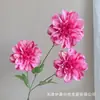 Flores Crisântemos com Chama Artificial para Casamentos, Auditórios, Decoração de Parede de Fundo para Casa e Hotel, Venda por Atacado do Fabricante