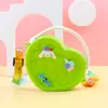 Moda Pêssego Coração Caverna Bolsa Pequena Amor Crossbody Bolsa de Armazenamento Portátil Bolsa de Moedas de Silicone Cosmético