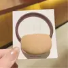 Elástico para Cabelo Cor de Chá com Leite Acessório de Cabelo Coreano Headband Corda de Cabelo Elegante Elástico de Cabelo Acrílico Atacado Não Danifica o Cabelo