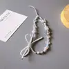 Pulseira de Contas com Laço Estilo Ins Corrente para Celular Cordão Corrente de Contas para Câmera CCD Pequeno Fresco Joia para Pendurar no Celular F56
