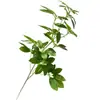 Planta Verde Artificial Pata de Pato Estilo Bosque Madera Blanco y Verde Fresco Decoración del Hogar Salón de Bodas Fotografía Venta al por Mayor Transfronterizo