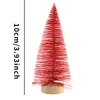 Suprimentos para Decoração de Natal Mini Árvore de Natal Arranjo Festivo para Atmosfera Caseira Árvore de Pinha Colorida Árvore de Pinheiro Pequena Artificial